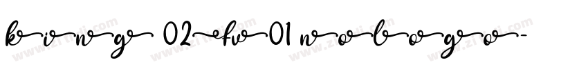 king 02Fv01 nologo字体转换